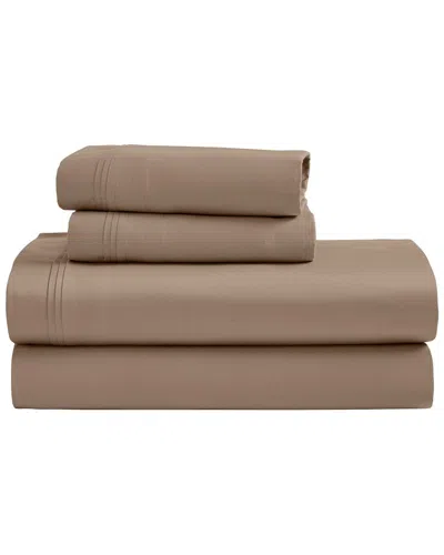 Superior Solid 1500 Thread Count Egyptian Cotton Deep Pocket Sheet Set In Brown