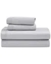 Superior Solid 1500 Thread Count Egyptian Cotton Deep Pocket Sheet Set In Platinum