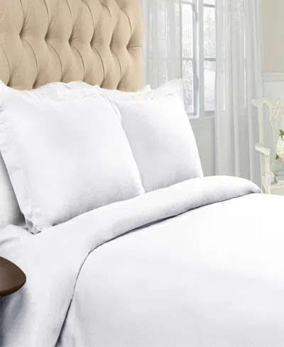 Superior Solid 3-piece Duvet Cover Set, Full/queen In White