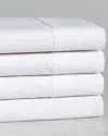 Superior Solid 300 Thread Count Cotton Percale Deep Pocket Sheet Set In White