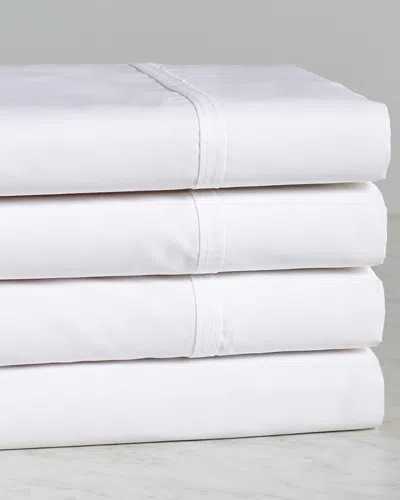 Superior Solid 300 Thread Count Cotton Percale Deep Pocket Sheet Set In White