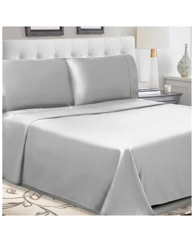 SUPERIOR SUPERIOR SOLID 300 THREAD COUNT COTTON PERCALE DEEP POCKET SHEET SET