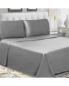 Superior Solid 300-thread Count Cotton Percale Deep Pocket Sheet Set In White