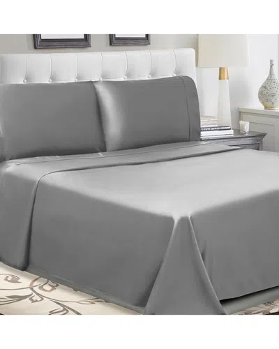 Superior Solid 300-thread Count Cotton Percale Deep Pocket Sheet Set In White