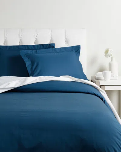 Superior Solid 300 Thread Count Cotton Percale Duvet Cover Set