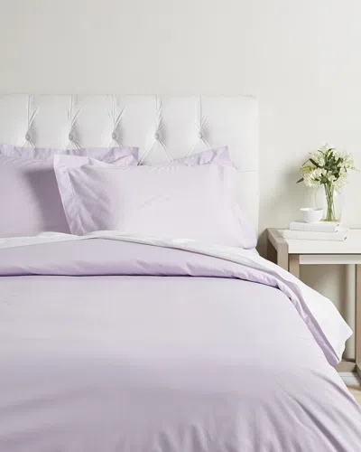 SUPERIOR SUPERIOR SOLID 300 THREAD COUNT COTTON PERCALE DUVET COVER SET