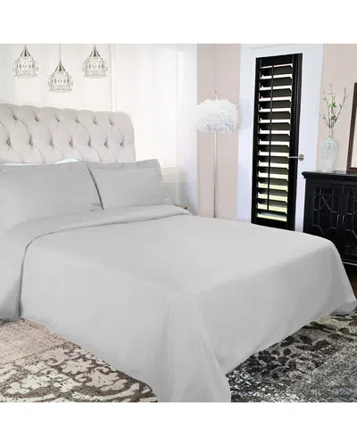 Superior Solid 300-thread Count Cotton Percale Duvet Cover Set In Neutral
