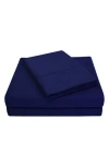 Superior Solid 300 Thread Count Percale Sheet Set In Blue