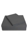 Superior Solid 300 Thread Count Percale Sheet Set In Gray
