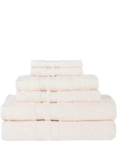 Superior Solid 6pc Absorbent Cotton Towel Set