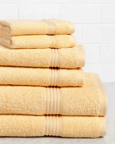 Superior Solid 6pc Breathable Absorbent Towel Set