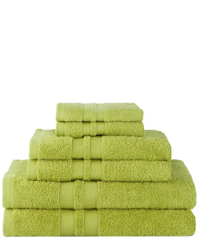 Superior Solid 6pc Soft Absorbent Cotton Towel Set