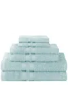 Superior Solid 6pc Soft Absorbent Cotton Towel Set