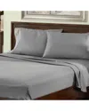 Superior Solid 800 Thread Count Cotton Rich Deep Pocket Sheet Set In Grey