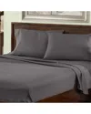 Superior Premium Plush 1000 Thread Count Solid Deep Pocket Cotton Rich Bed Sheet Set In Grey
