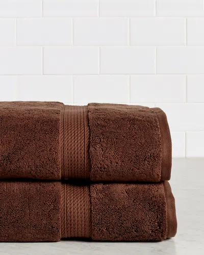 Superior Solid Absorbent 2pc Bath Egyptian Cotton Towel Set
