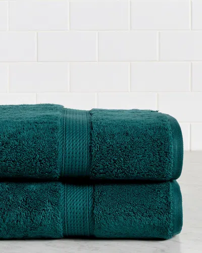 Superior Solid Absorbent 2pc Bath Egyptian Cotton Towel Set