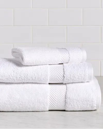 Superior Solid Absorbent Strong Zero-twist 3pc Cotton Towel Set