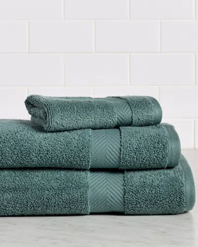 Superior Solid Absorbent Strong Zero-twist 3pc Cotton Towel Set