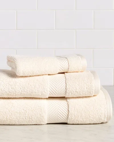 Superior Solid Absorbent Strong Zero-twist 3pc Cotton Towel Set