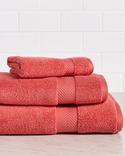 Superior Solid Absorbent Strong Zero-twist 3pc Cotton Towel Set