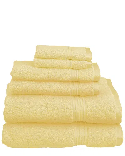 Superior Solid Assorted 6pc Egyptian Cotton Towel Set