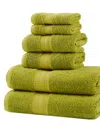 Superior Solid Long-staple Combed 6pc Towel Set