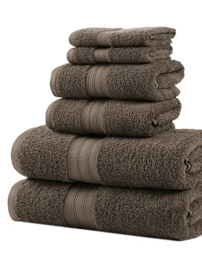 Superior Solid Long-staple Combed 6pc Towel Set