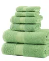 Superior Solid Long-staple Combed 6pc Towel Set
