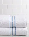Superior Solid Long-staple Combed 2pc Bath Turkish Cotton Towel Set