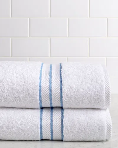 Superior Solid Long-staple Combed 2pc Bath Turkish Cotton Towel Set