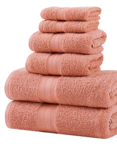 Superior Solid Long-staple Combed 6pc Cotton Towel Set