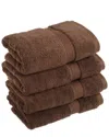 Superior Solid Luxury 4pc Hand Towel Set