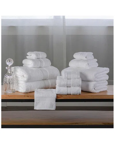 Superior Solid Organic 12pc Absorbent Organic Cotton Towel Set