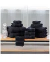 Superior Solid Organic 12pc Breathable Fast Drying Organic Cotton Towel Set