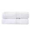 Superior Solid Organic 2pc Breathable Fast Drying Bath Organic Cotton Sheet Set In White