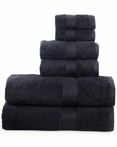 Superior Solid Organic 6pc Breathable Fast Drying Organic Cotton Towel Set