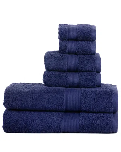 Superior Solid Organic 6pc Breathable Fast Drying Organic Cotton Towel Set