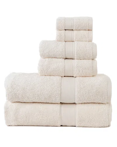 Superior Solid Organic 6pc Breathable Fast Drying Organic Cotton Towel Set
