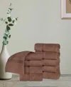 Superior Solid Quick Drying 100% Egyptian Cotton 10-pc Washcloth Set In Mocha