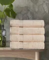 Superior Solid Quick Drying Absorbent 4 Piece Egyptian Cotton Bath Towel Set In Ivory