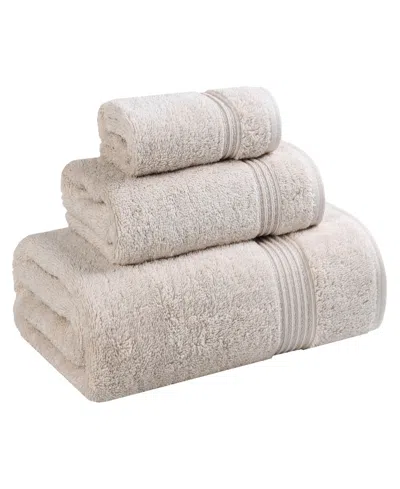 Superior Solid Quick Drying Egyptian Cotton 6 Piece Bath Towel Set In Gray