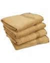 Superior Solid Soft 4pc Absorbent Bath Towel Set In Beige
