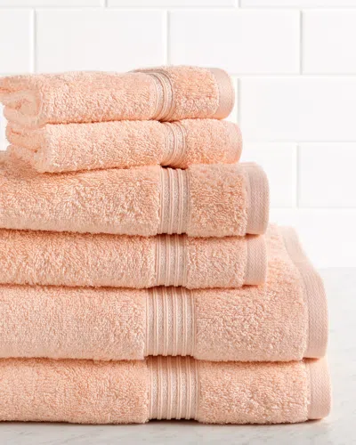 Superior Solid Soft 6pc Absorbent Egyptian Cotton Towel Set