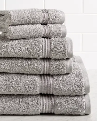 Superior Solid Soft 6pc Absorbent Egyptian Cotton Towel Set