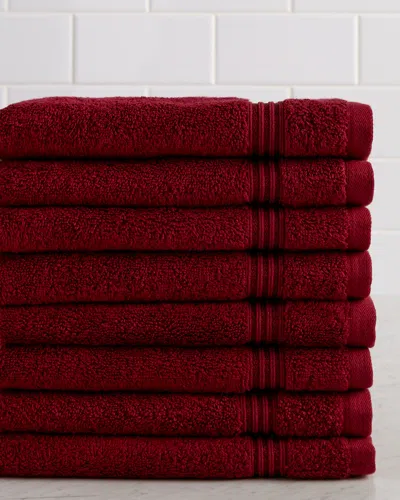 Superior Solid Soft 8pc Absorbent Hand Egyptian Cotton Towel Set