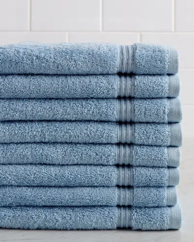 Superior Solid Soft 8pc Absorbent Hand Egyptian Cotton Towel Set