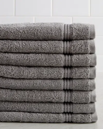 Superior Solid Soft 8pc Absorbent Hand Egyptian Cotton Towel Set