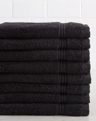 Superior Solid Soft 8pc Absorbent Hand Egyptian Cotton Towel Set