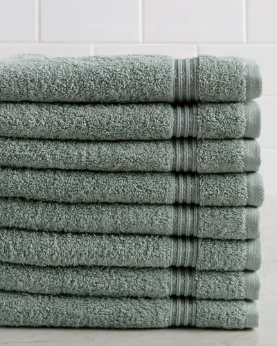 Superior Solid Soft 8pc Absorbent Hand Egyptian Cotton Towel Set